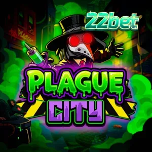 Interface do jogo de slot Plague City com tema de terror urbano